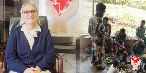 Suora in Ruanda