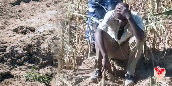 uomo disperato in Zambia
