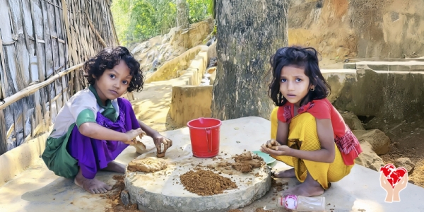 bambine povere in Bangladesh